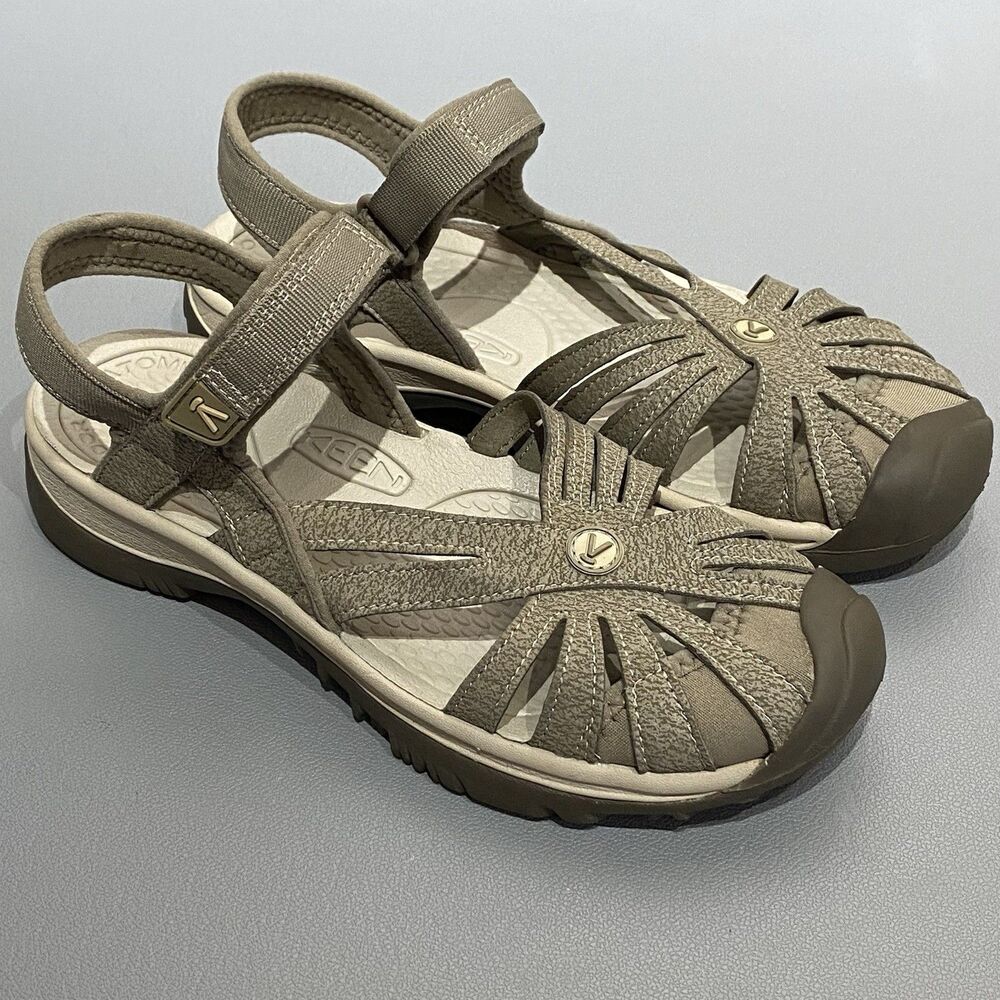 KEEN Rose Water Sandals Brindle/Shitake Washable Women’s 6.5 Outdoor Closed Toe
